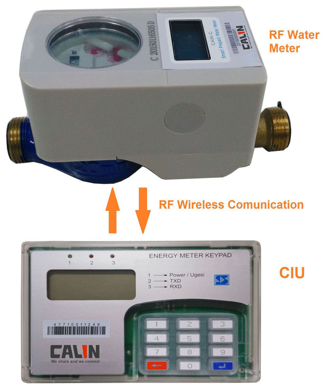 Aufgeteilte Art frankiertes Wasserzähler-Rf-Kommunikations-elektronisches verriegeltes Wohnventil