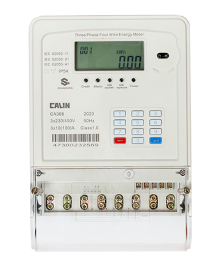 Frankierte Strom-Dreiphasenmeter, Plc-Rf-Werbungs-Stromzähler