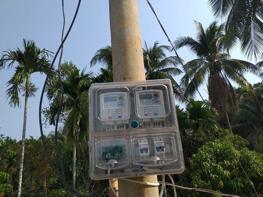 Dreiphasendoppeltarif bezahlte Vorauszahlungs-Meter LCD-Anzeige voraus